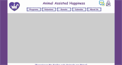 Desktop Screenshot of animalassistedhappiness.org